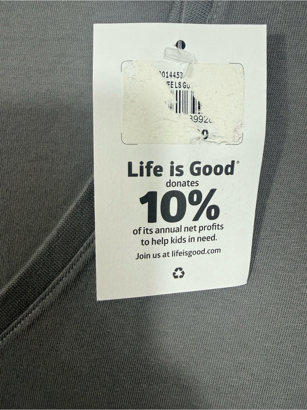 NWT Life Is Good XXL Gray Go Places Jeep Graphic Long Sleeve V Neck Tee - Picture 8 of 9